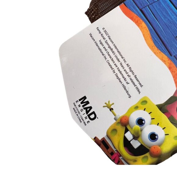 SpongeBob Square Pants Hat Mens Brown SnapBack - Dad - Kamp Rope Camp Novelty - Picture 5 of 9